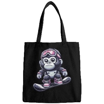 Discover Monkey Gorilla Chimpanzee Ski Vacation Skier Bags