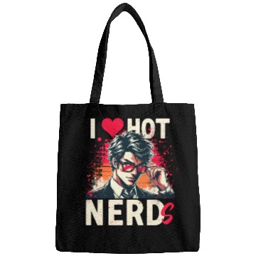 Discover I Love Hot Nerds Anime Manga Husbando Smart Geek Bags
