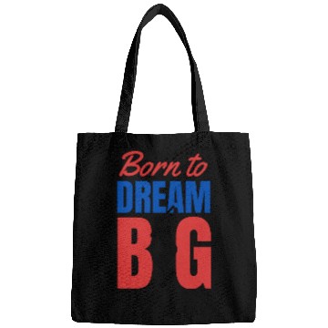 Discover Red and Blue baseball Typography Bags 2