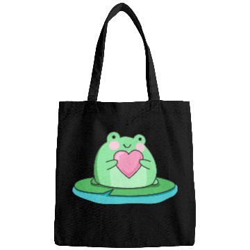 Discover Cute frog cartoon drawing Bags