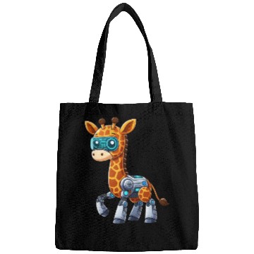 Discover Cool robot giraffe is a cyborg Bags
