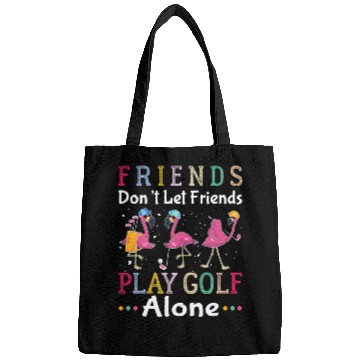 Discover Golf Player Golfer Funny Flamingo Bags