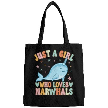Discover Narwhal Girl Narwhal Lover Bags