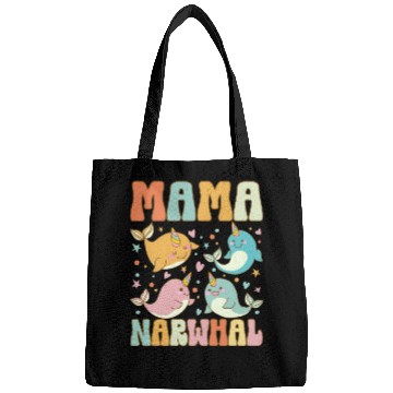 Discover Groovy Narwhal Mom Narwhal Lover Bags