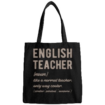 Discover English Teacher Defined - Funny Retro Bags