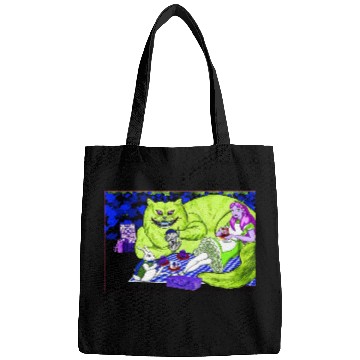 Discover Alice in Picnic land Black (Light Version) Bags