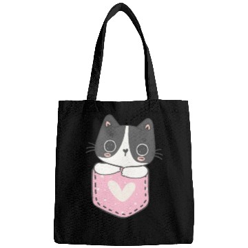 Discover Cute Cat in the pocket Bags
