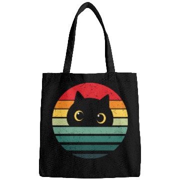 Discover Retro Cat, Cat Lover, Cat Owner, Cute Cat Bags