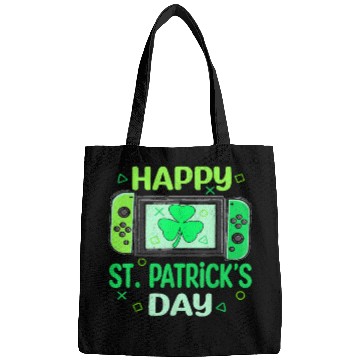 Discover Video Gamer Shamrock Happy St Patricks Day Bags