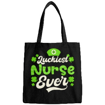 Discover St Patricks Day Nurse Luckiest Nurse Ever Bags