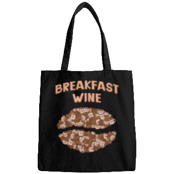 Discover Breakfast Wine Coffee Lover Wine Lover Caffeine Ch Bags