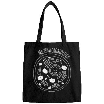 Discover Meowcrobiology Cat Science Nerd Design Bags