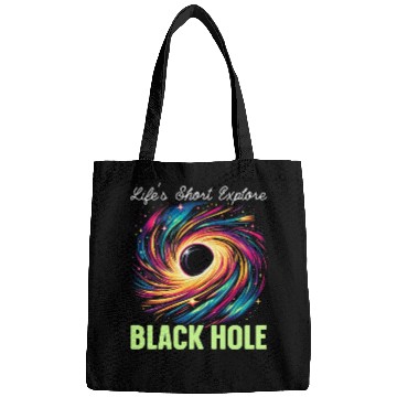 Discover Black Hole Space Universe Astronomy Astronomer Bags