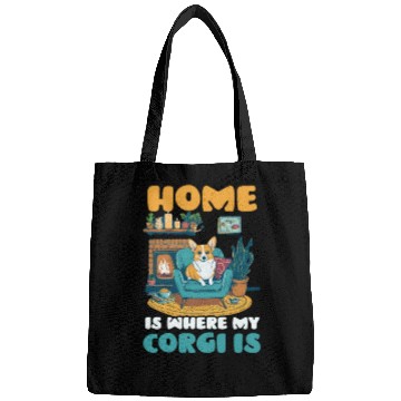 Discover Corgi Mom Dad Home Where Corgi Is Bags