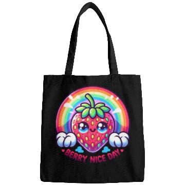 Discover Cute Strawberry, Strawberry Lover, Rainbow Berry Bags