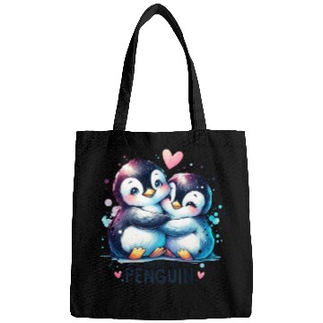 Discover Cute Penguin, Couple Outfit, You are my Penguin Bags