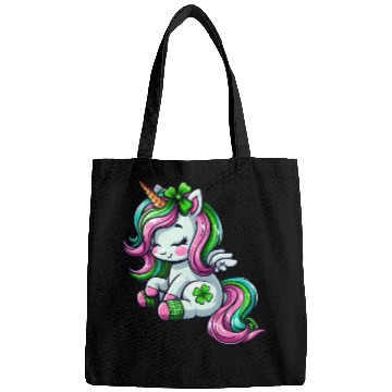 Discover St. Patrick's Day Unicorn Celebration Design Bags