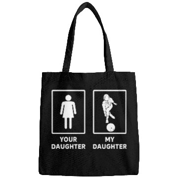Discover Funny Bowler Daughter Bowling Mom Bags