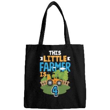 Discover 4th Birthday Tractor 4 Years Birthday Boy Bags