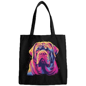 Discover Watercolor Colorful Neapolitan Mastiff Bags
