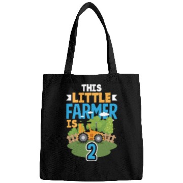 Discover 2nd Birthday Tractor 2 Years Birthday Boy Bags