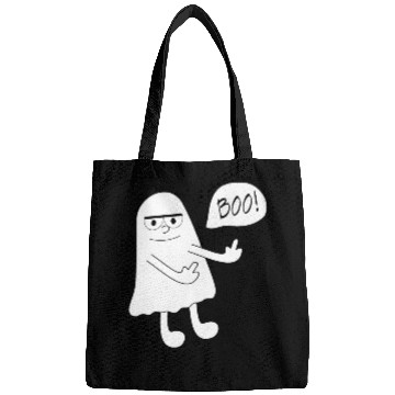 Discover Ghost morbid middle finger Bags