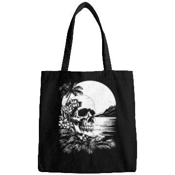 Discover Surfing Surfer Skull Nature Bags