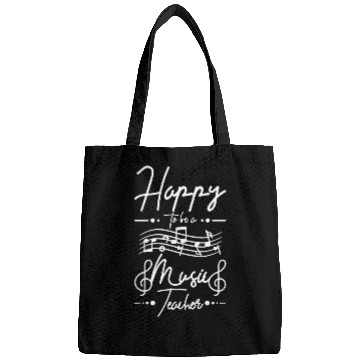 Discover Happy to be a music teacher Bags