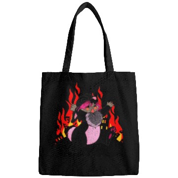 Discover Easter Rabbit Running From The Burning City Bags