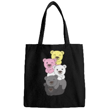 Discover Queerplatonic Flag Pride Lgbtq Cute Bear Bags