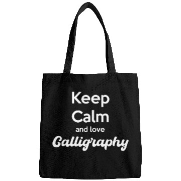 Discover Keep Calm And Love Caligraphy Craftsmen Bags