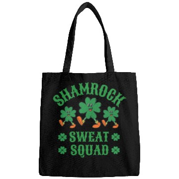 Discover Shamrock Sweat Squad Workout Funny Bags