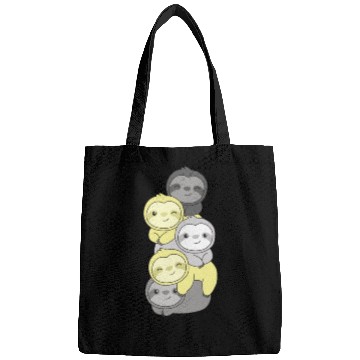 Discover Perigender Flag Pride Lgbtq Cute Sloth Stack Bags