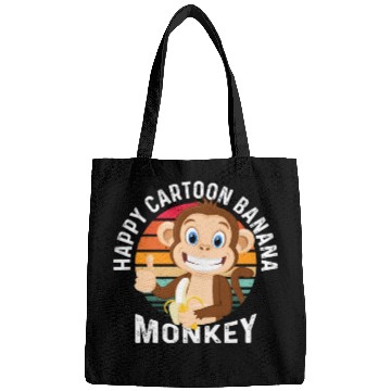 Discover Happy Cartoon Banana Monkey Bags