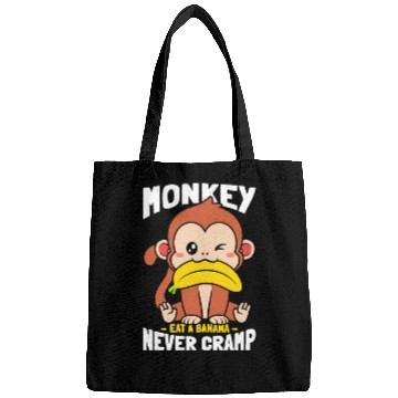 Discover Monkey Eat Banana Never Cramp Bags