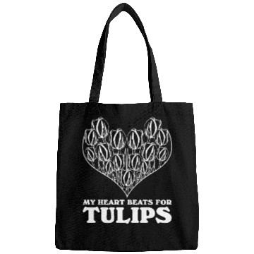Discover Tulips Heart Garden Tulip Flowers Bags