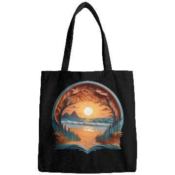 Discover Sea and Sun Artwork Bags