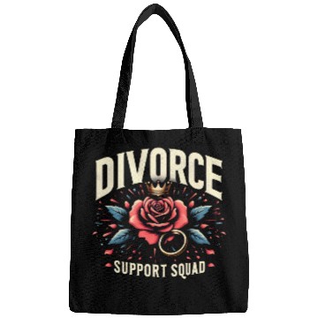 Discover Divorce Support Squad Matching Friends Family Rose Bags