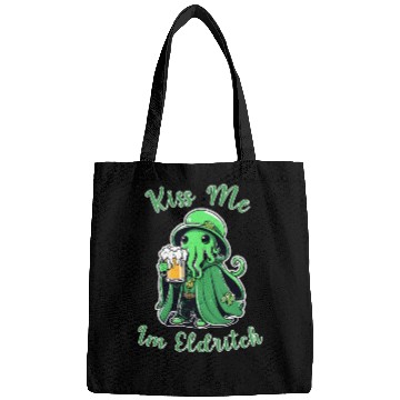 Discover Kiss Me I'm Eldritch - St. Paddy's Day Cthulhu Bags