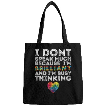 Discover Autism Awareness -I Dont speak much Bags