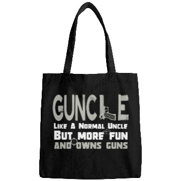 Discover Guncle funny gun lover saying Bags