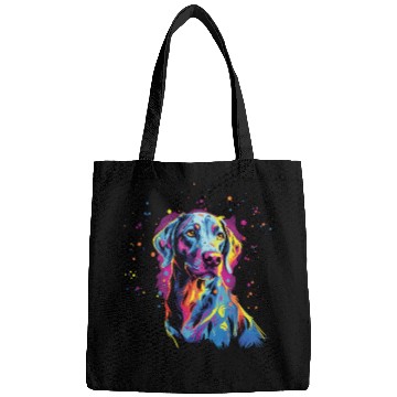 Discover Watercolor Colorful Louisiana Catahoula Bags