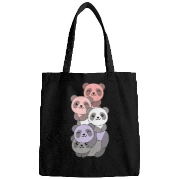 Discover Cupioromantic Flag Pride Lgbtq Cute Panda Bags