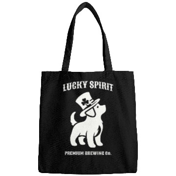 Discover St Patricks Dog Green Bags
