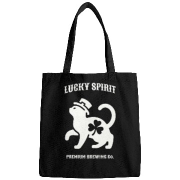 Discover St Patricks Lucky cat Green Bags