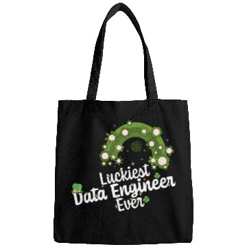 Discover Luckiest Data Engineer St Patricks Day Engineering Bags