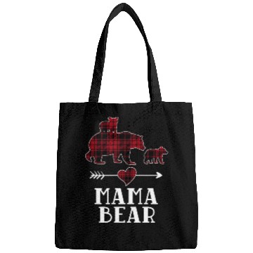 Discover Mama Bear 2 Cubs Bags Christmas Mama Bear Plaid