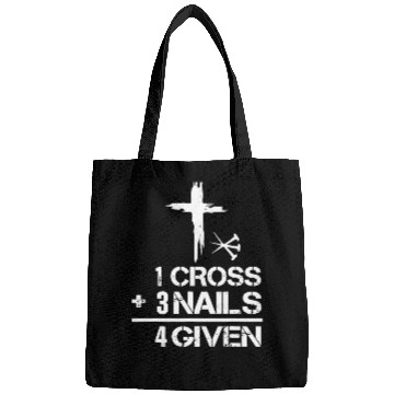 Discover 1 Cross 3 Nails Forgiven Christian Easter Bags