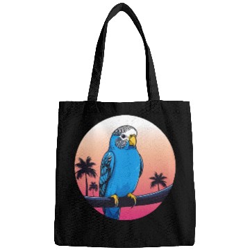 Discover Synthwave Blue Budgie 2 Bags