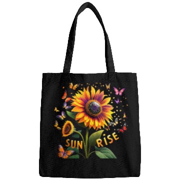 Discover Multicoloured Sunflower at Sunrise Bags